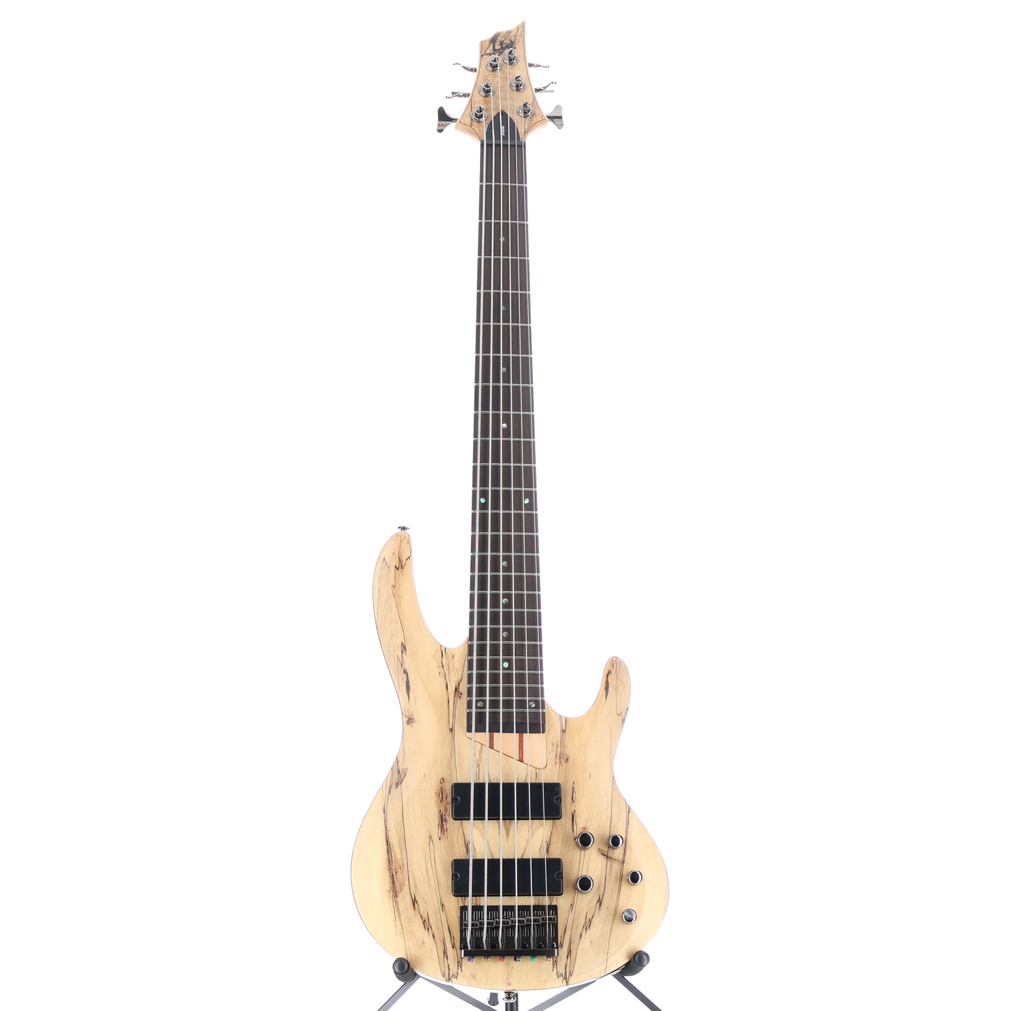 LTD B-206 SM 6 String Bass - Natural Spalted Maple Top Satin (Q12) (11909)