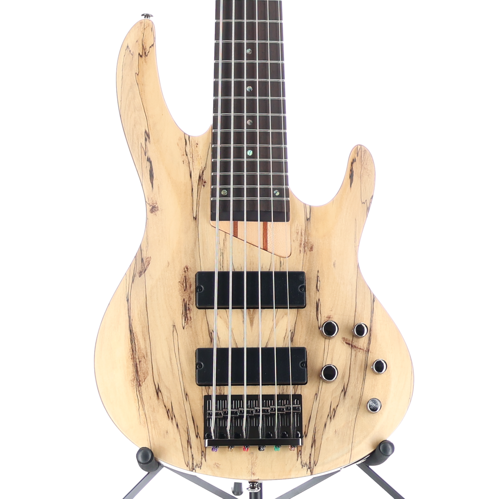 LTD B-206 SM 6 String Bass - Natural Spalted Maple Top Satin (Q12) (11909)