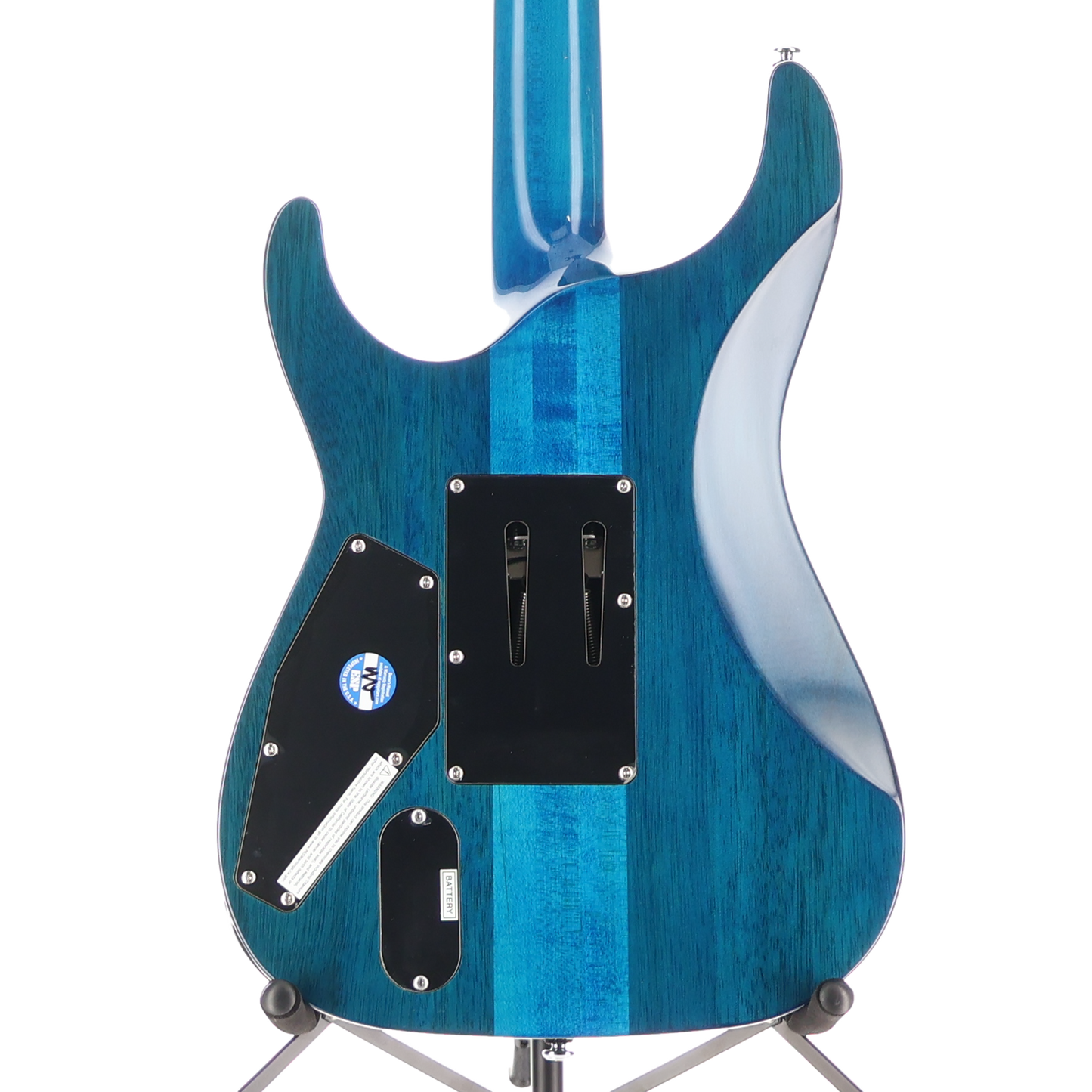 LTD MH-1000 - Quilt Maple Deluxe Electric Guitar Black Ocean (L12) (71982)