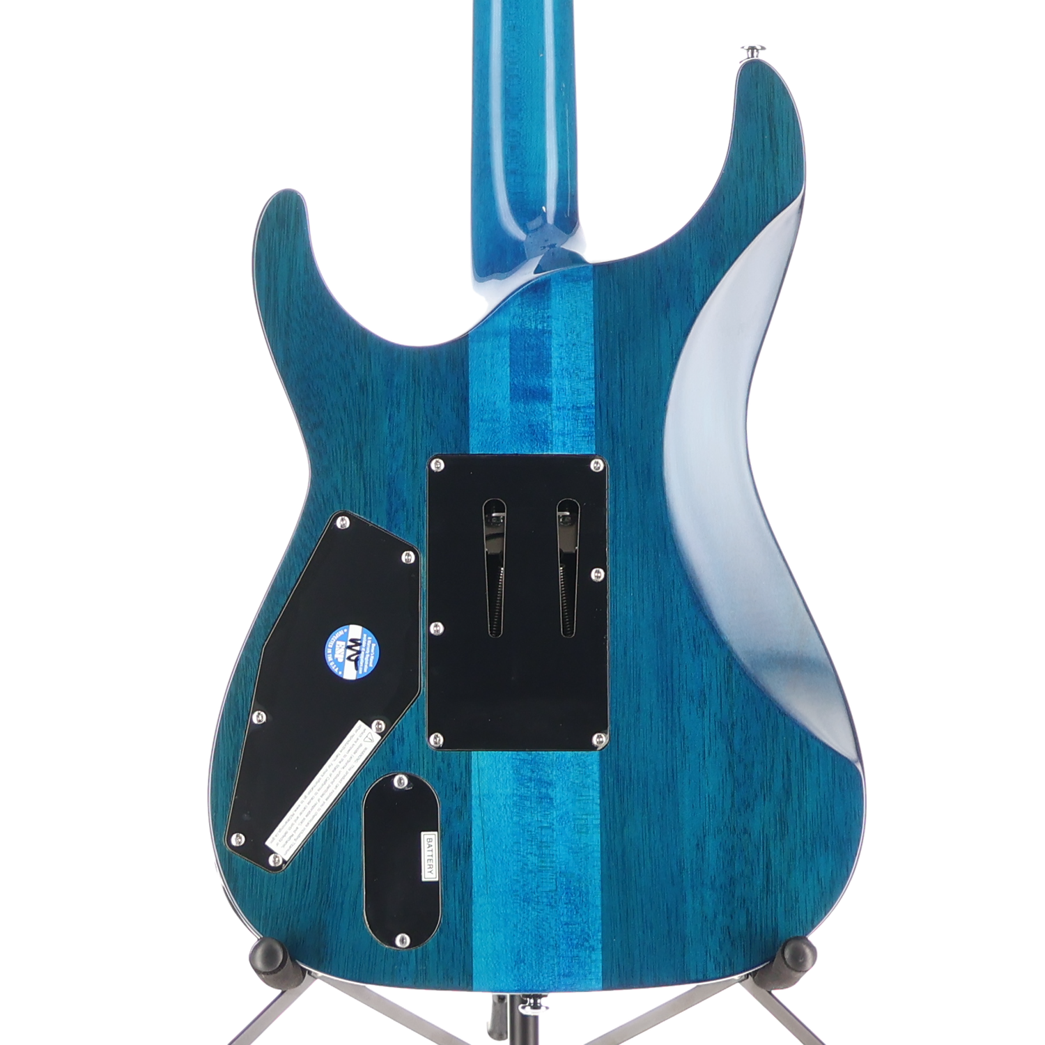 LTD MH-1000 - Quilt Maple Deluxe Electric Guitar Black Ocean (L12) (71982)