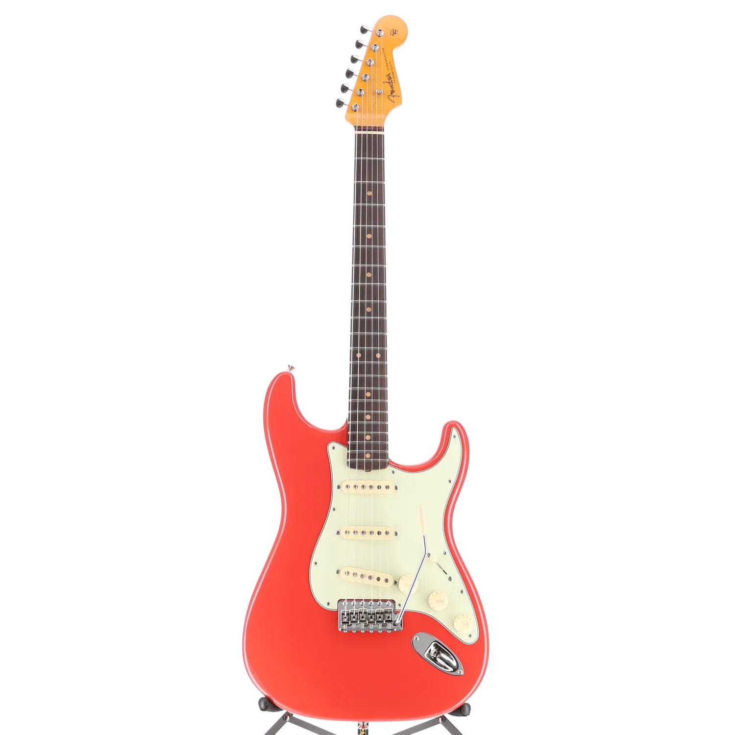 Limited Edition American Vintage II 1961 Stratocaster, 3A Flame Maple Neck - Fiesta Red (58529)