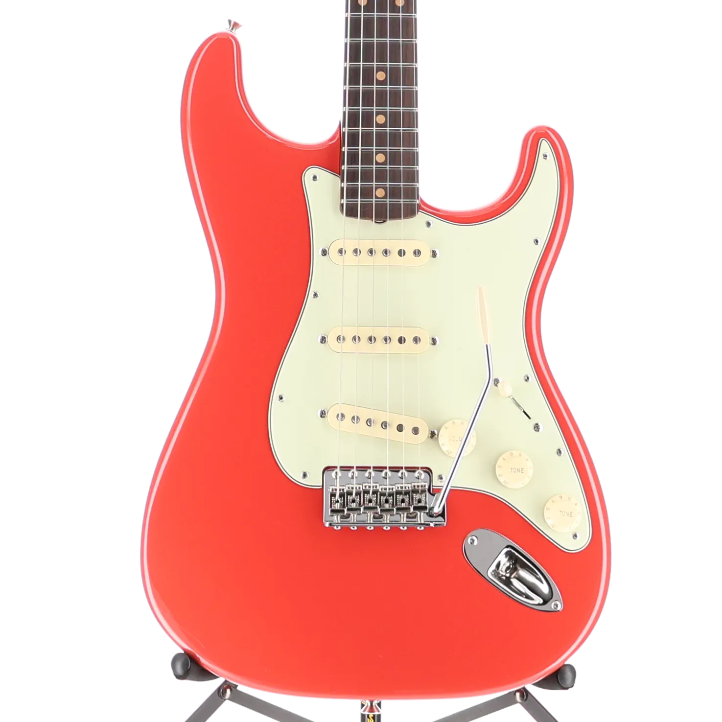 Limited Edition American Vintage II 1961 Stratocaster, 3A Flame Maple Neck - Fiesta Red (58529)