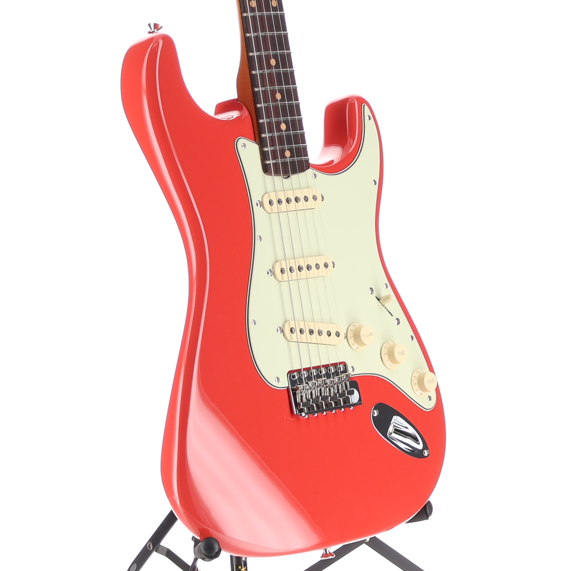 Limited Edition American Vintage II 1961 Stratocaster, 3A Flame Maple Neck - Fiesta Red (BB11) (60591)