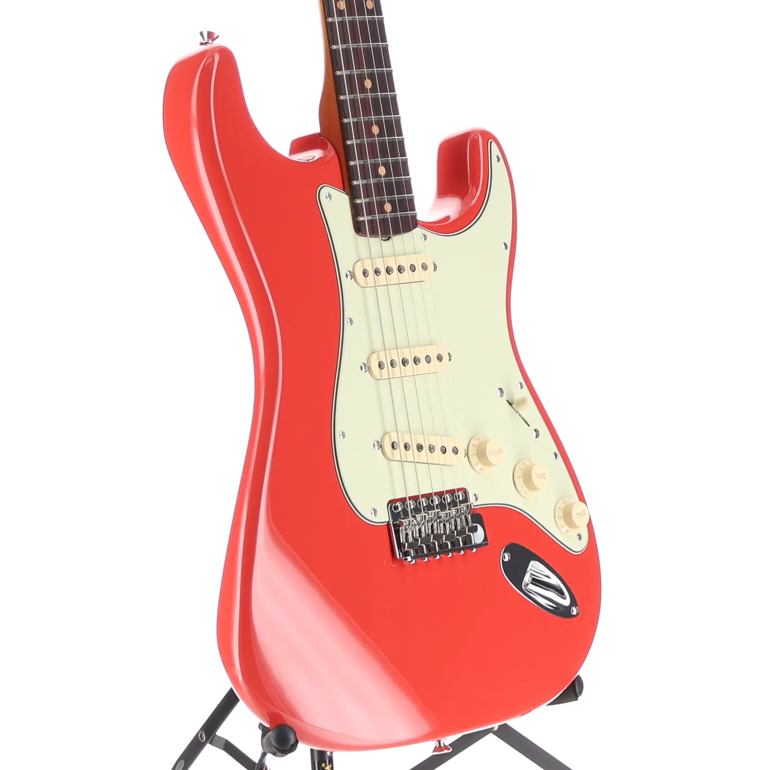 Limited Edition American Vintage II 1961 Stratocaster, 3A Flame Maple Neck - Fiesta Red (BB11) (60591)