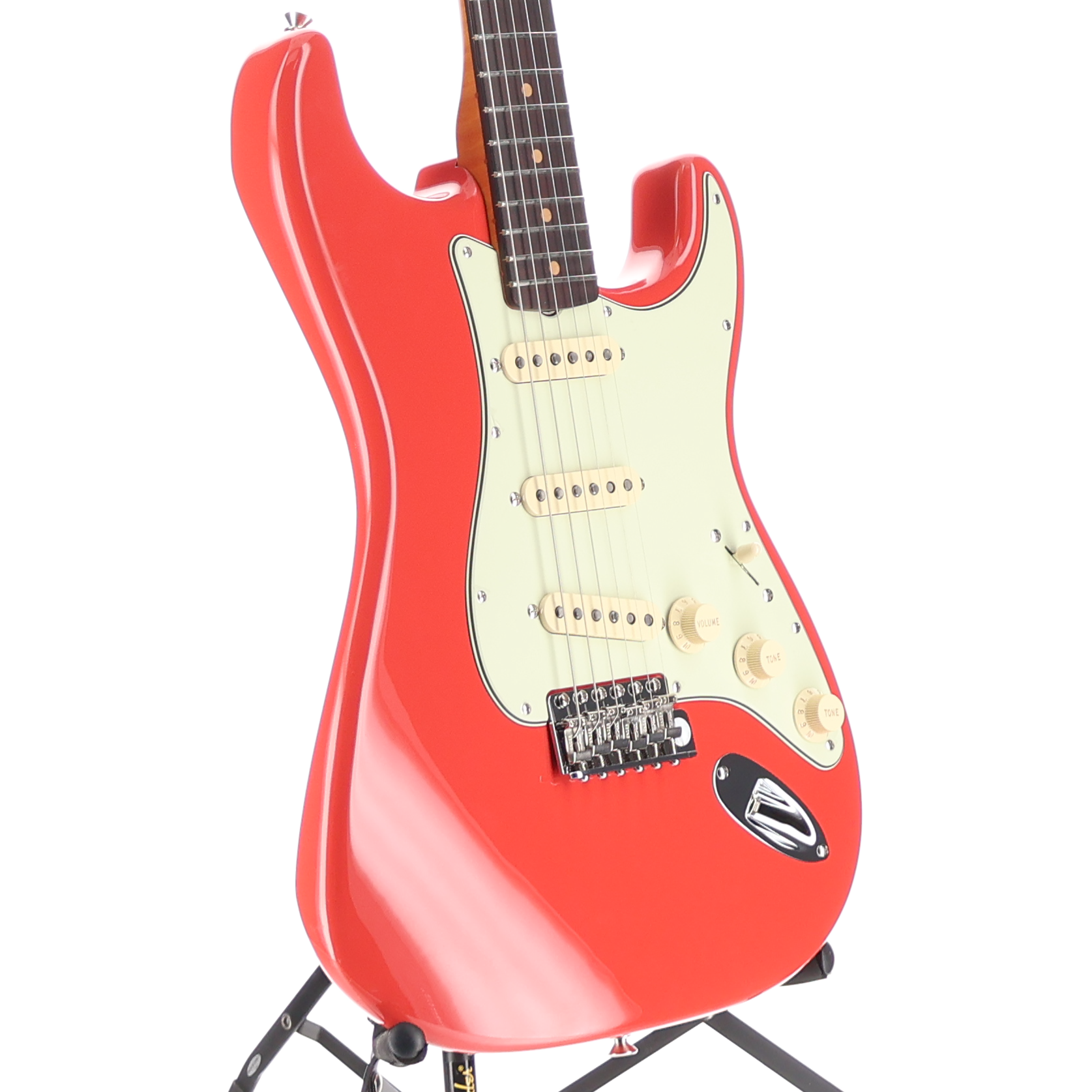 Limited Edition American Vintage II 1961 Stratocaster, 3A Flame Maple Neck - Fiesta Red (RC4) (58036)