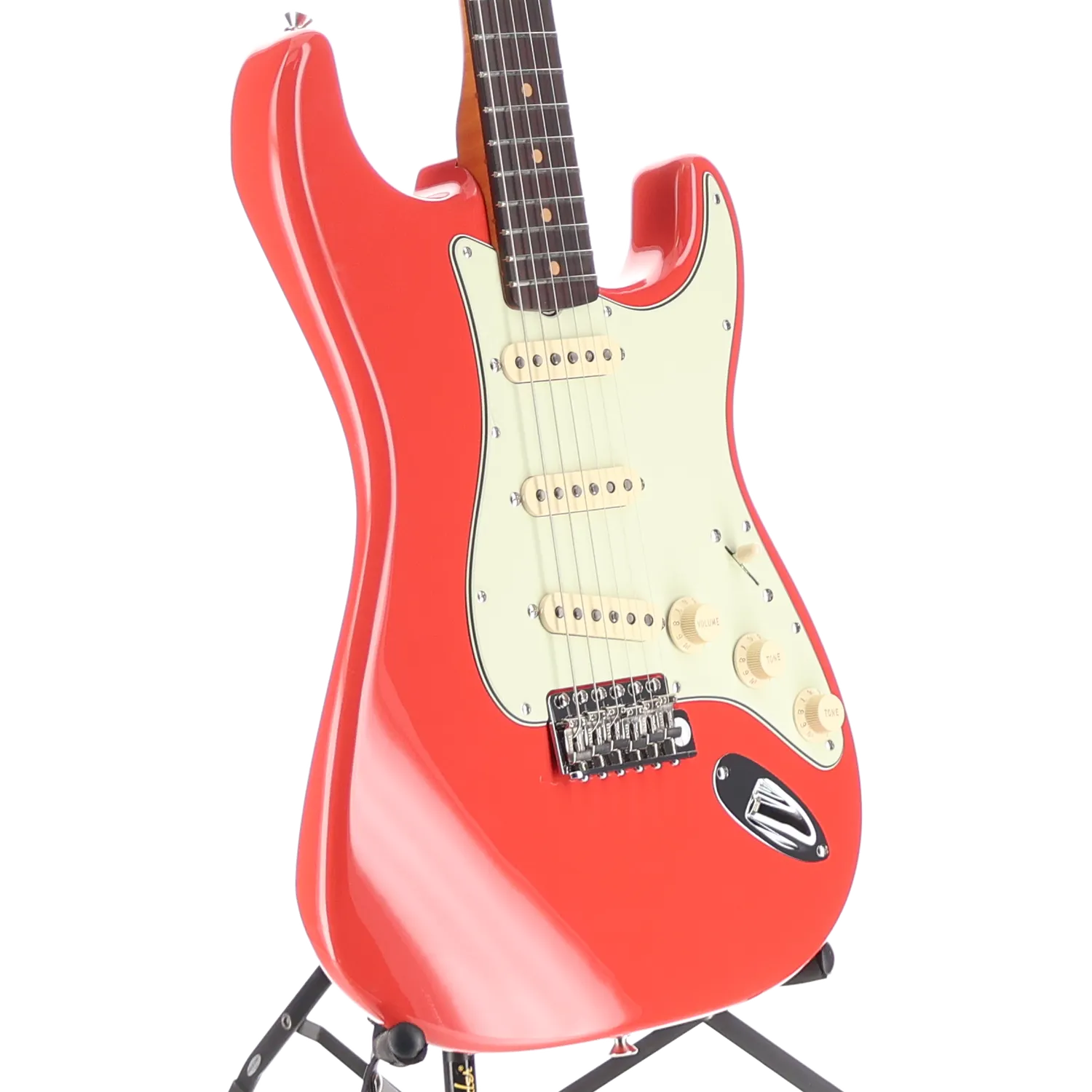 Limited Edition American Vintage II 1961 Stratocaster, 3A Flame Maple Neck - Fiesta Red (RC4) (58036)