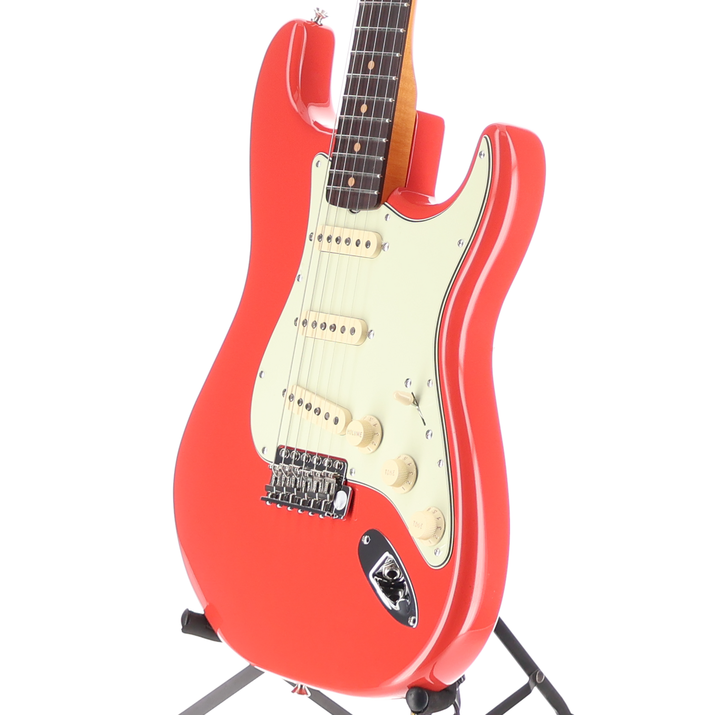 Limited Edition American Vintage II 1961 Stratocaster, 3A Flame Maple Neck - Fiesta Red (RC4) (58036)