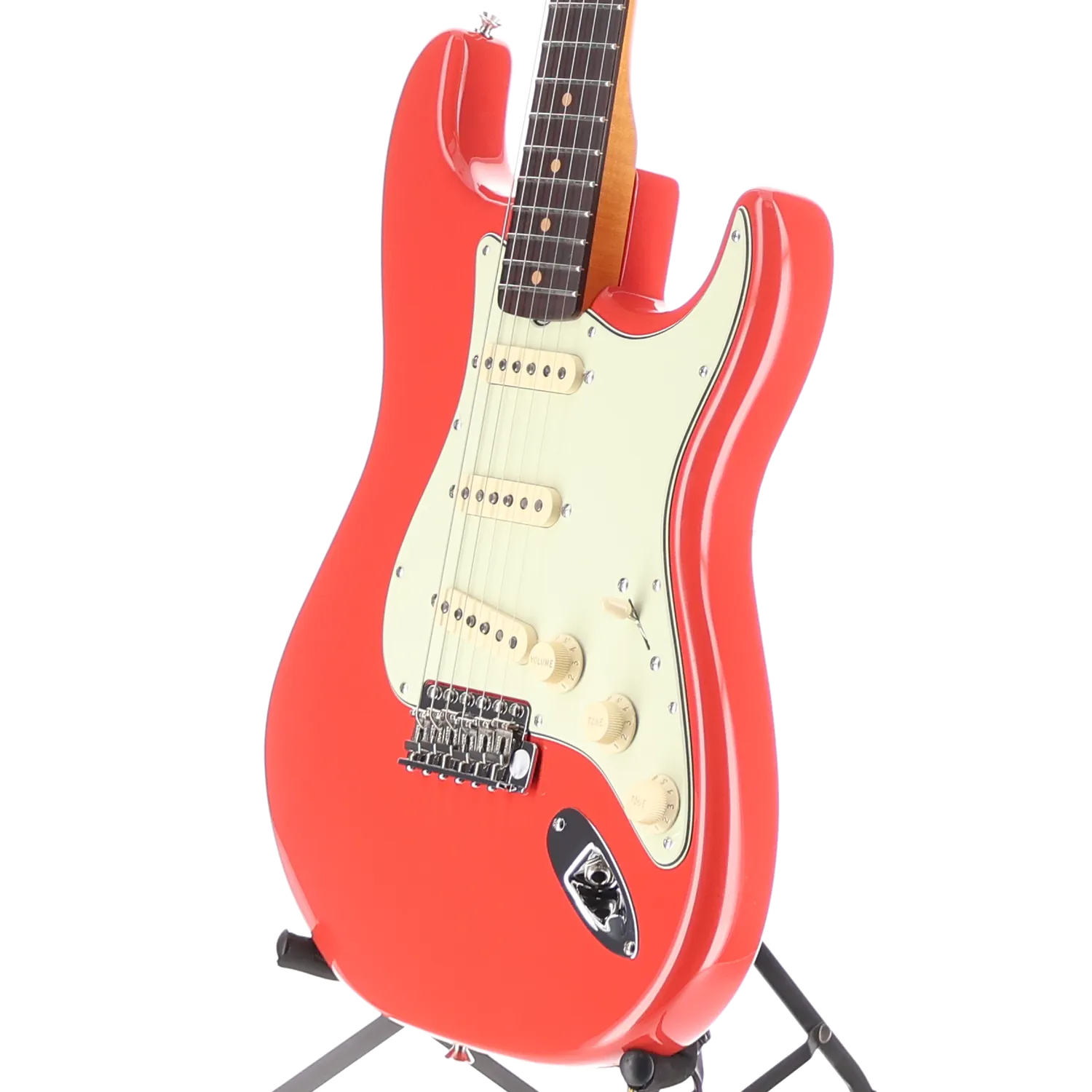 Limited Edition American Vintage II 1961 Stratocaster, 3A Flame Maple Neck - Fiesta Red (RC4) (58036)