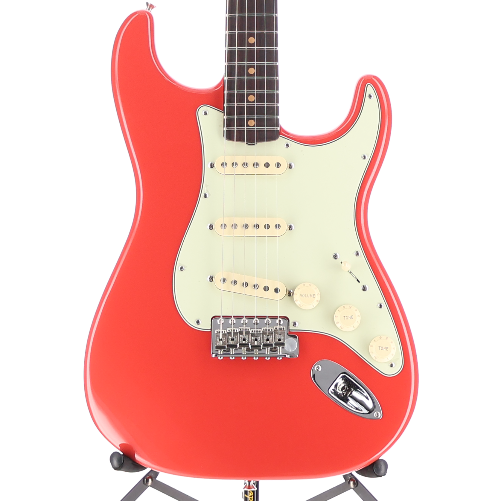 Limited Edition American Vintage II 1961 Stratocaster, 3A Flame Maple Neck - Fiesta Red (RC4) (58036)