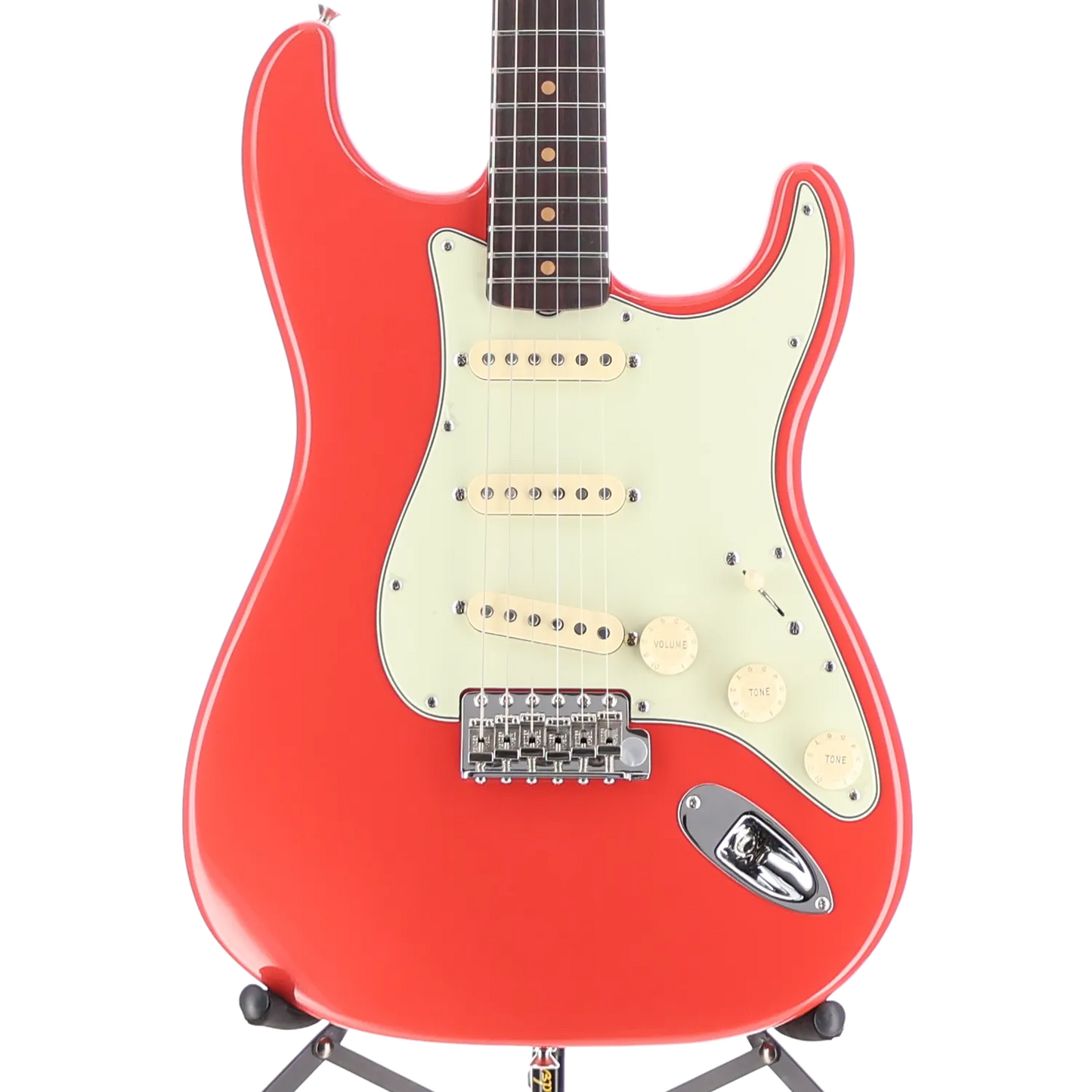 Limited Edition American Vintage II 1961 Stratocaster, 3A Flame Maple Neck - Fiesta Red (RC4) (58036)
