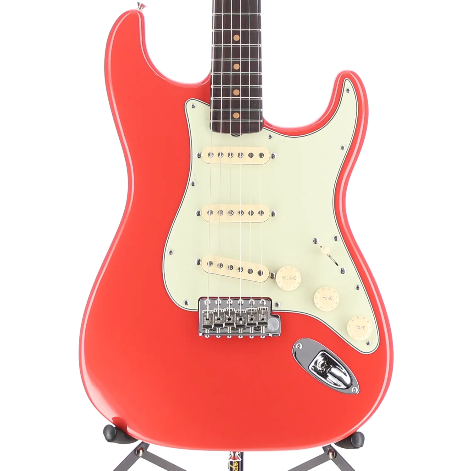 Limited Edition American Vintage II 1961 Stratocaster, 3A Flame Maple Neck - Fiesta Red (RC4) (58036)
