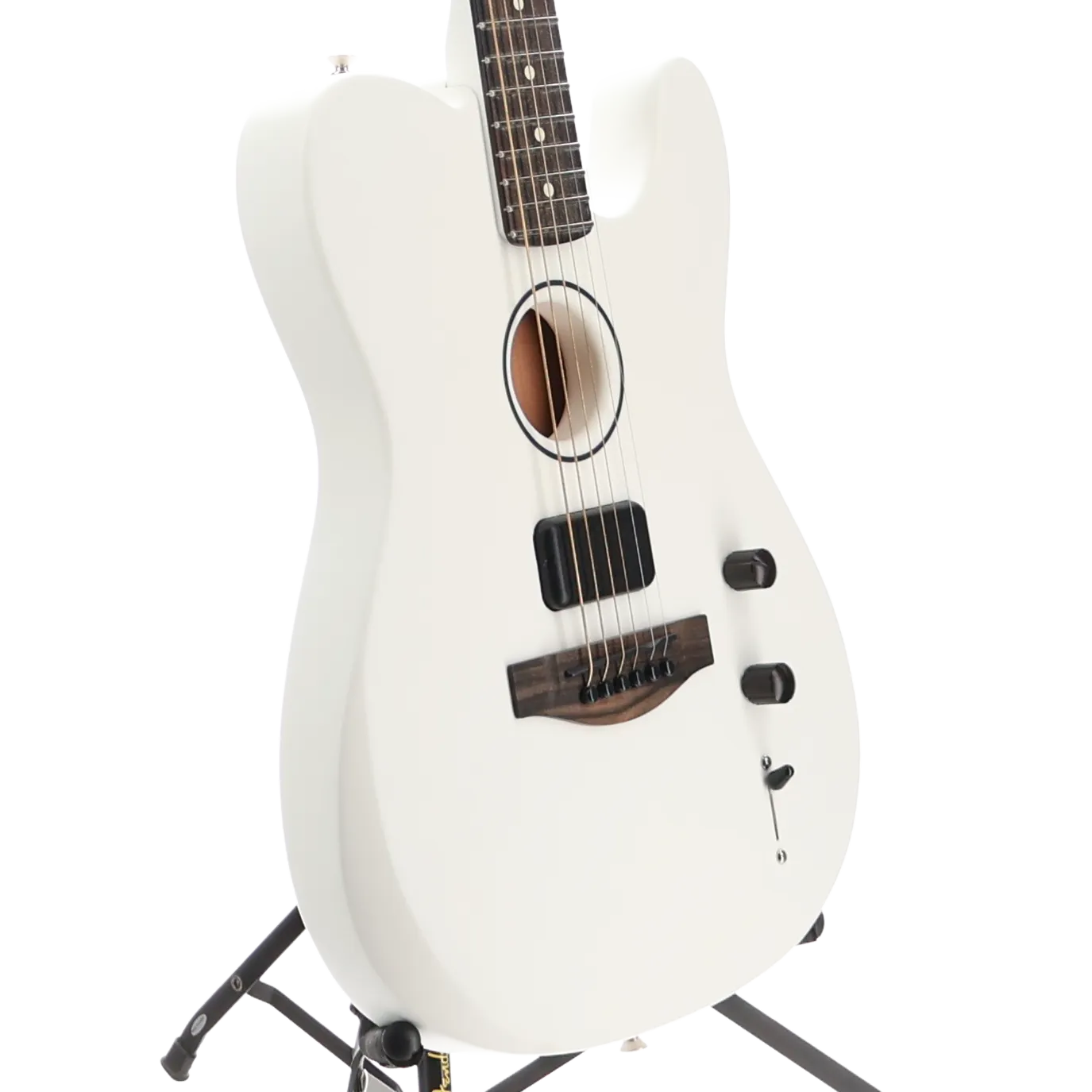 Limited Edition FINNEAS American Acoustasonic Telecaster, Ebony Fingerboard, Satin Arctic White (2588A)