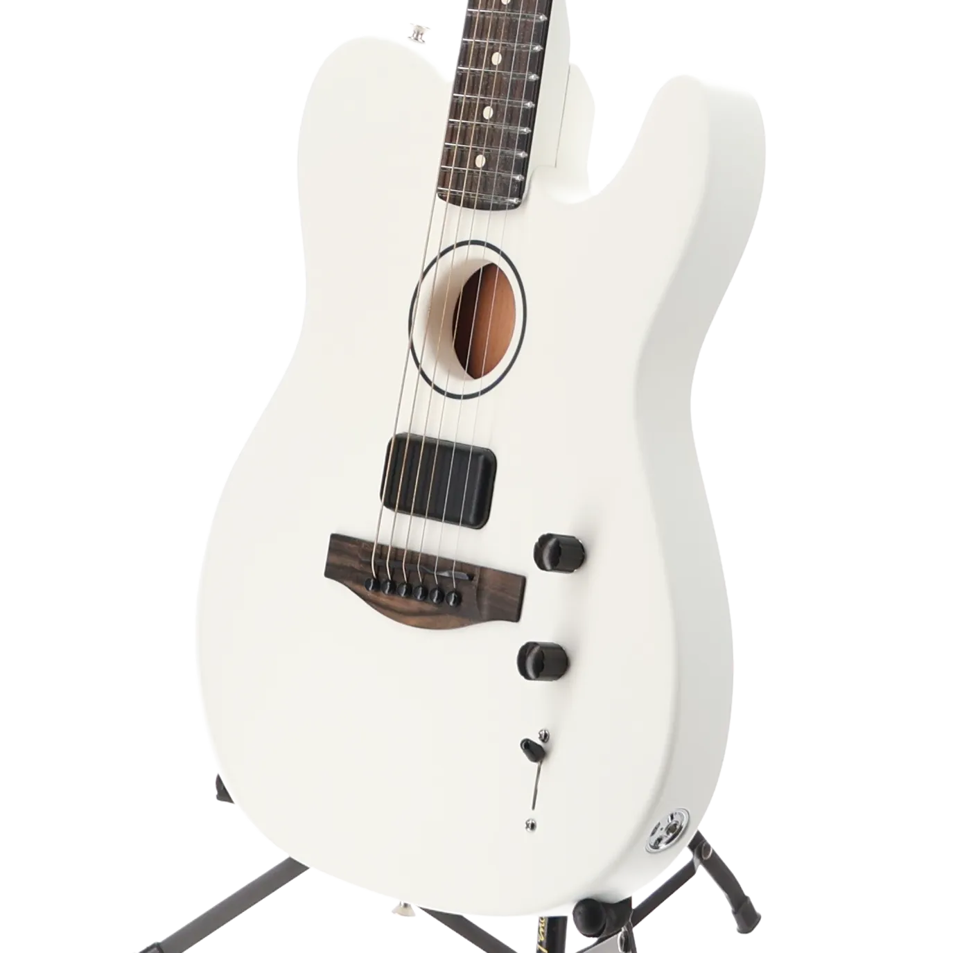 Limited Edition FINNEAS American Acoustasonic Telecaster, Ebony Fingerboard, Satin Arctic White (2588A)