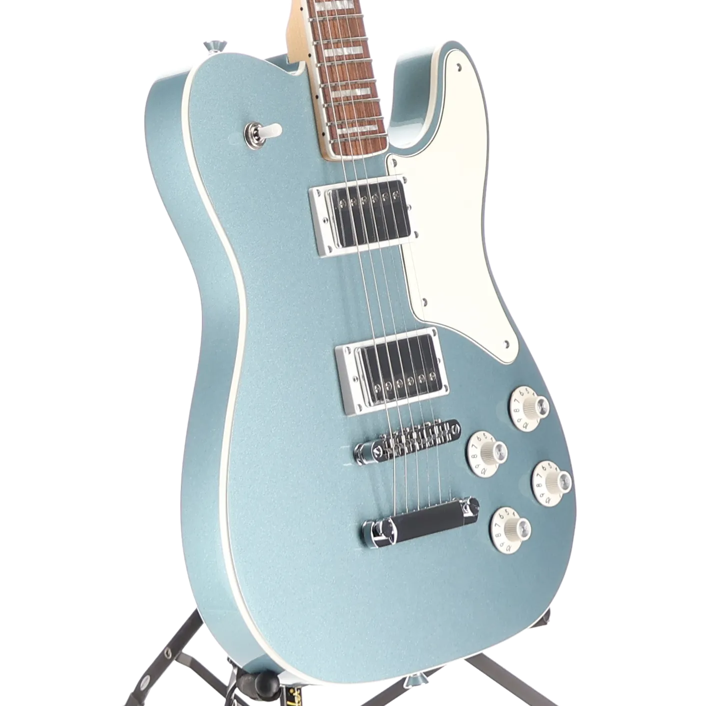 Limited Edition Paranormal Troublemaker Telecaster Deluxe, Laurel Fingerboard, Parchment Pickguard, Ice Blue Metallic (RP) (25583)