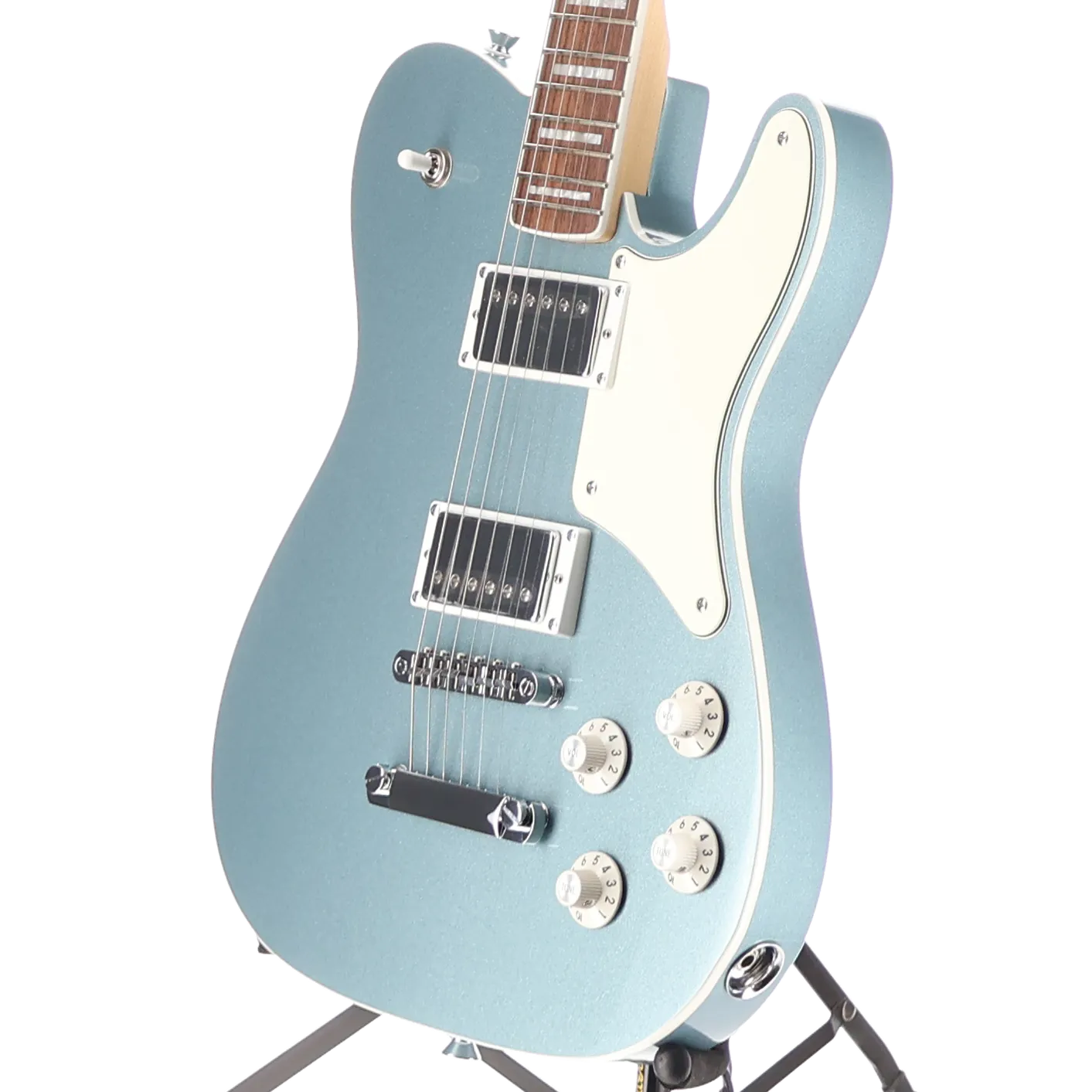 Limited Edition Paranormal Troublemaker Telecaster Deluxe, Laurel Fingerboard, Parchment Pickguard, Ice Blue Metallic (RP) (25583)