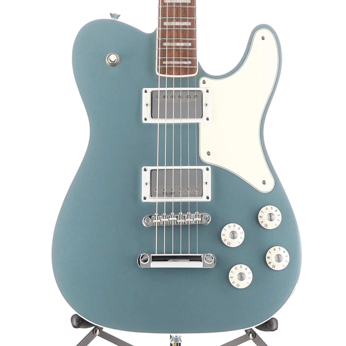 Limited Edition Paranormal Troublemaker Telecaster Deluxe, Laurel Fingerboard, Parchment Pickguard, Ice Blue Metallic (RP) (25583)