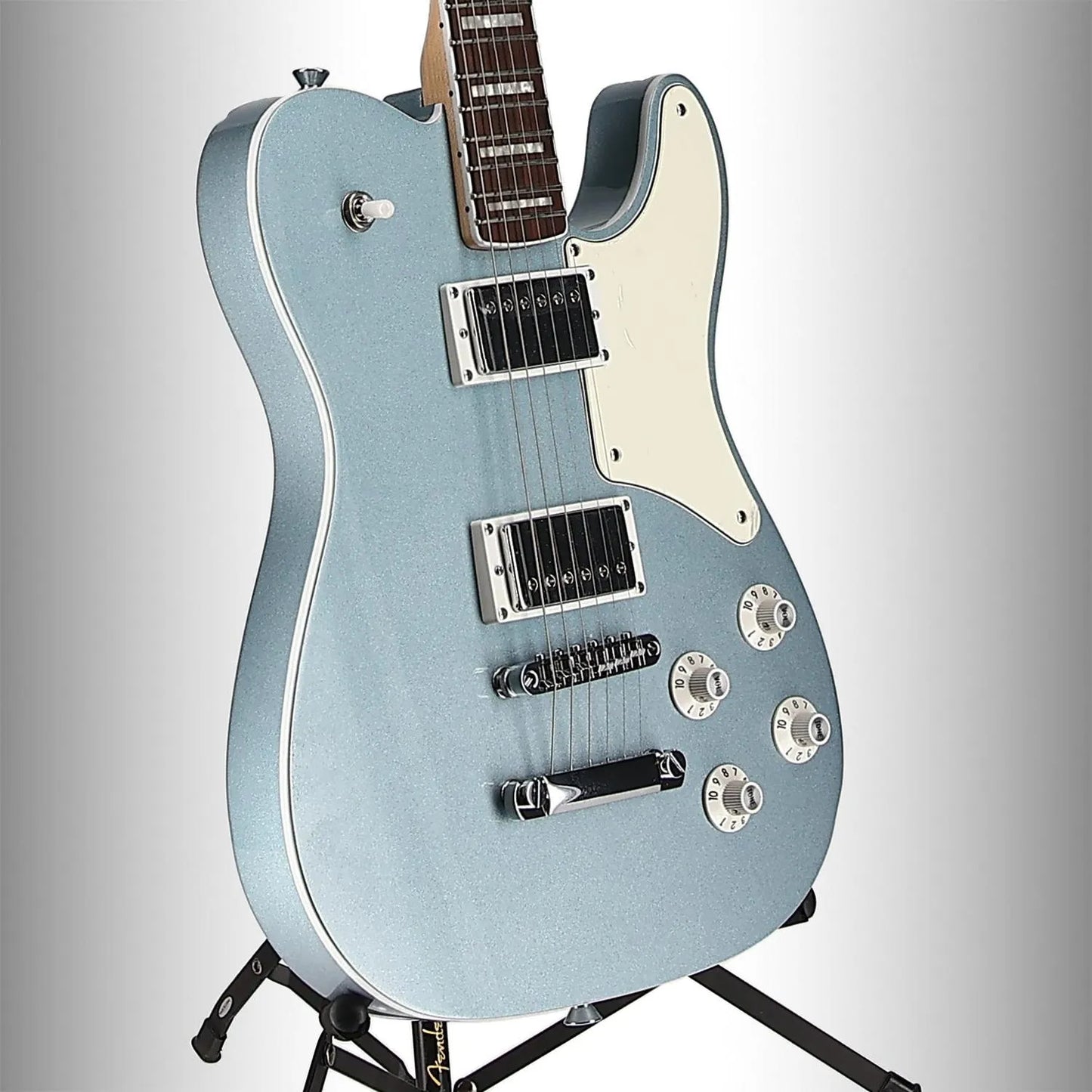 Limited Edition Paranormal Troublemaker Telecaster Deluxe, Laurel Fingerboard, Parchment Pickguard, Ice Blue Metallic (V6) (00099)
