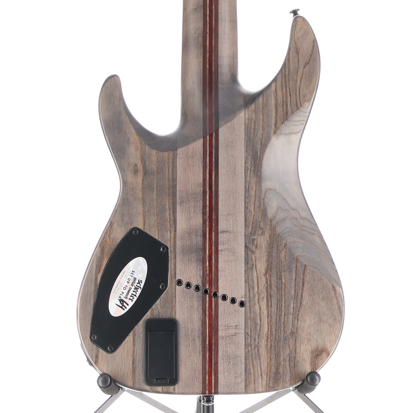 Schecter C-8 MS SLS Elite Evil Twin - Apple Red and Black Custom Paint (P12) (29019)