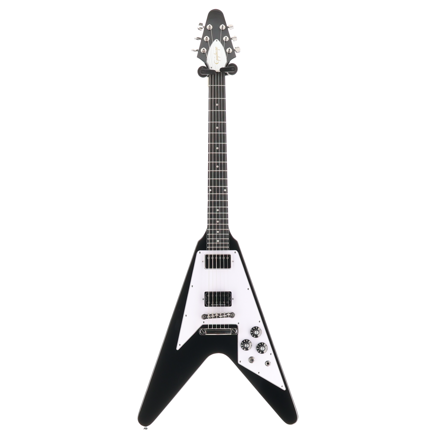 Epiphone Inspired by Gibson Flying V 70s Exclusive Ebony - Pickup Mod (I10) (79081)