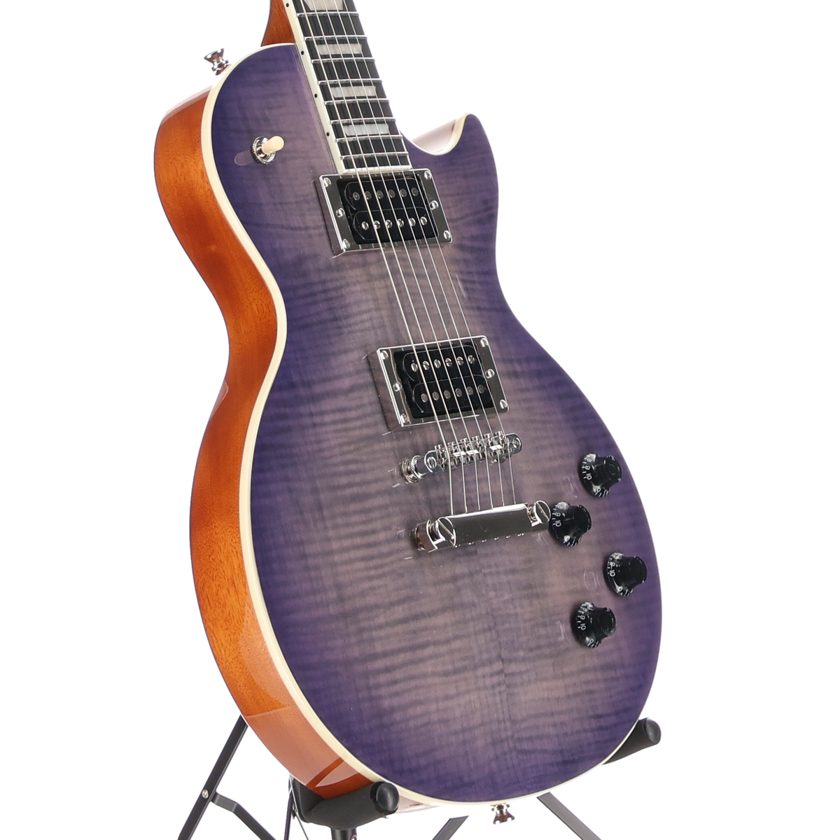 Epiphone Les Paul Modern Figured Purple Burst - Mighty Mite Motherbucker Pickup Mod (H3) (18043)