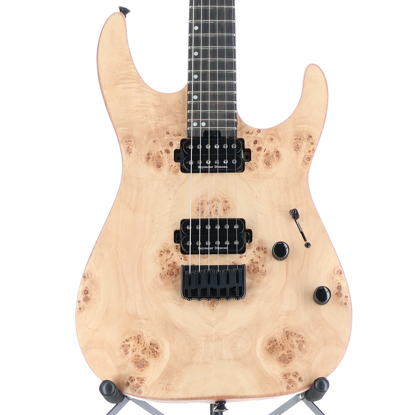 Charvel Pro-Mod DK24 HH Hard Tail Mahogany Natural Poplar Burl (L5) (05642)