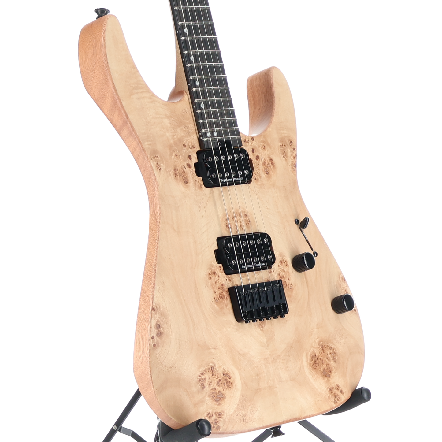 Charvel Pro-Mod DK24 HH Hard Tail Mahogany Natural Poplar Burl (L5) (05642)