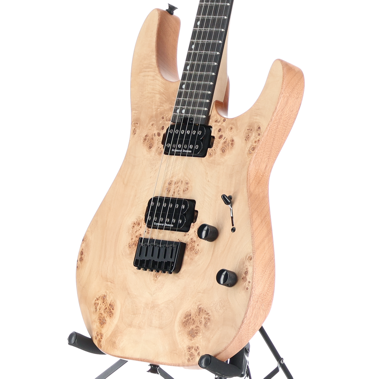 Charvel Pro-Mod DK24 HH Hard Tail Mahogany Natural Poplar Burl (L5) (05642)