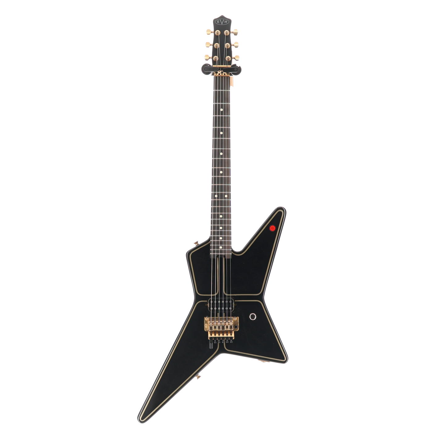 EVH Limited Edition Star, Ebony Fingerboard with Gold Hardware - Black and Gold Custom Paint (Z2) (00724)