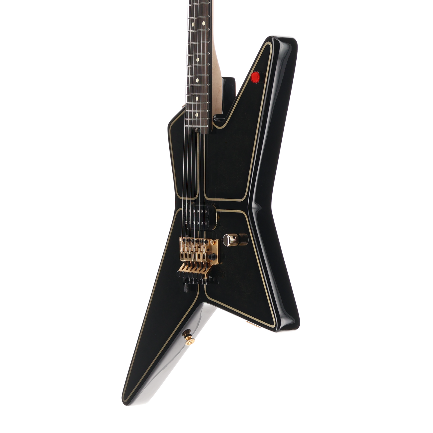 EVH Limited Edition Star, Ebony Fingerboard with Gold Hardware - Black and Gold Custom Paint (Z2) (00724)