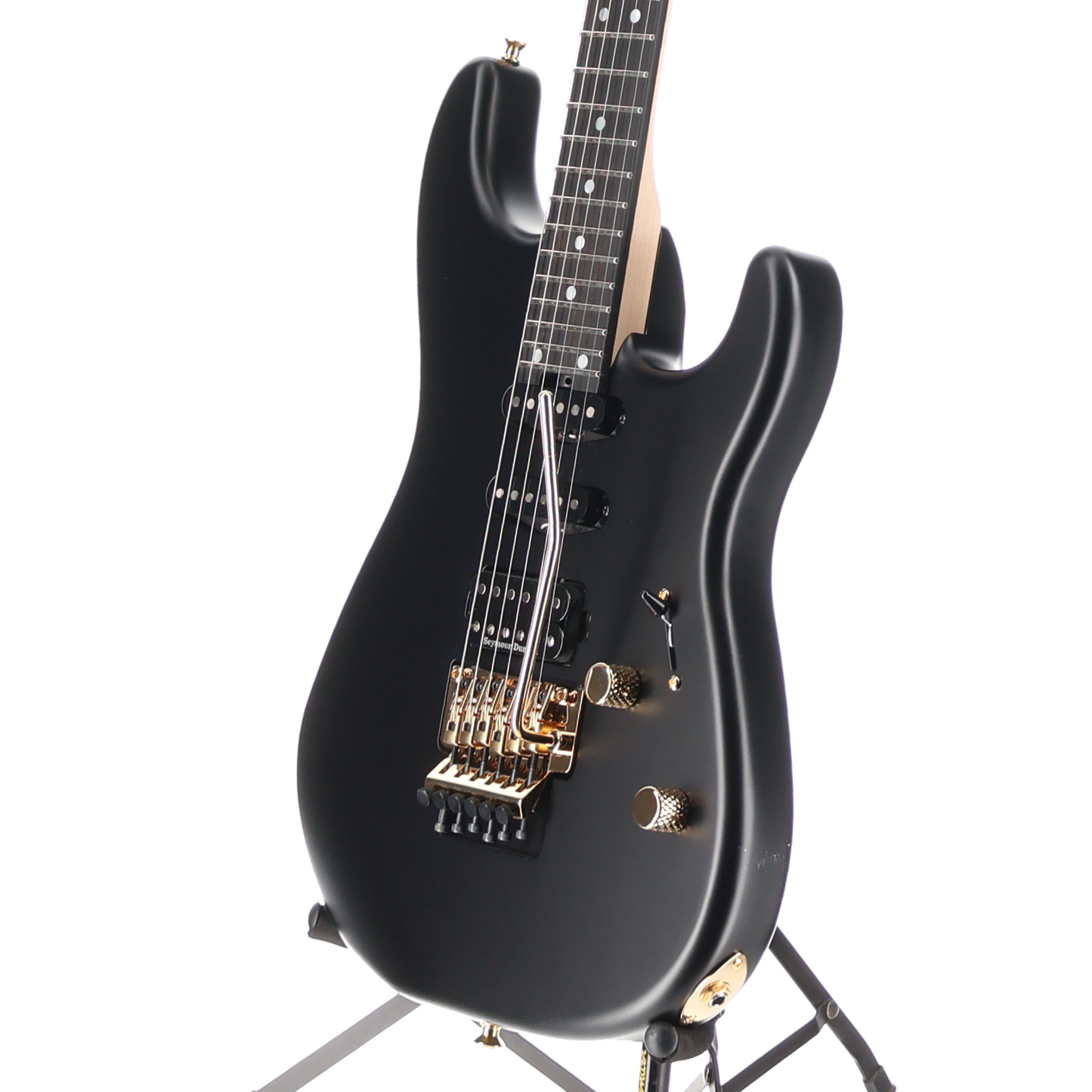 MJ San Dimas Style 1 HSS FR E, Ebony Fingerboard, Satin Black (BB5) (00645)