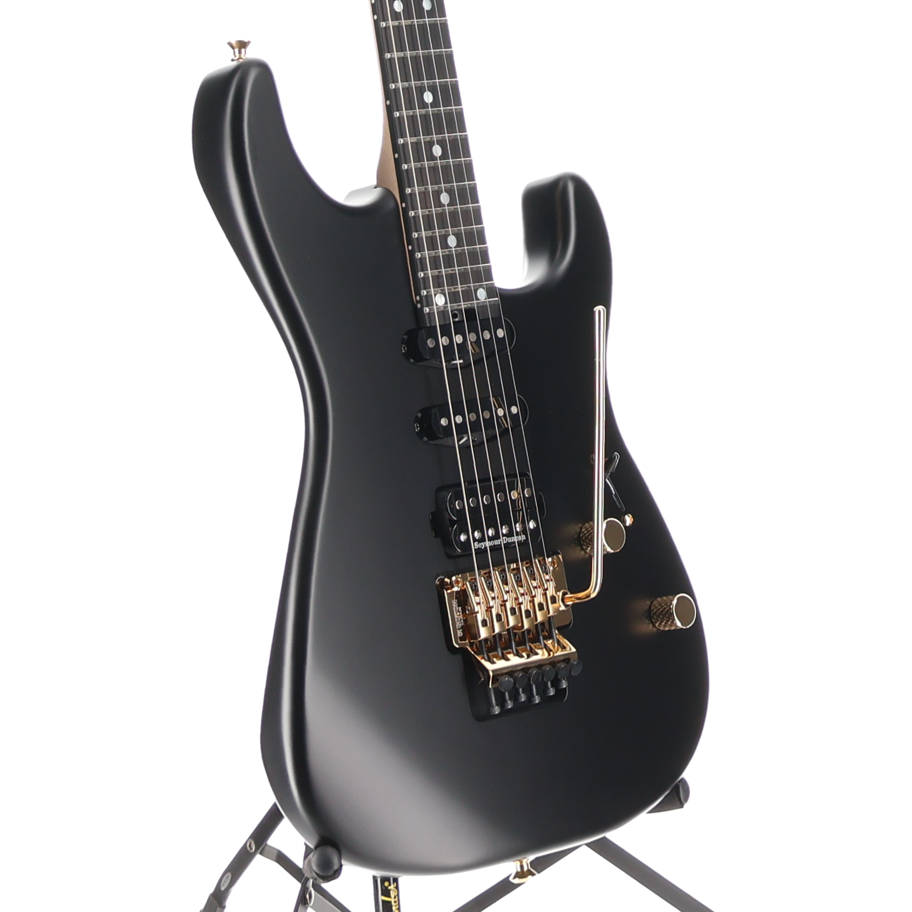 MJ San Dimas Style 1 HSS FR E, Ebony Fingerboard, Satin Black (BB5) (00645)