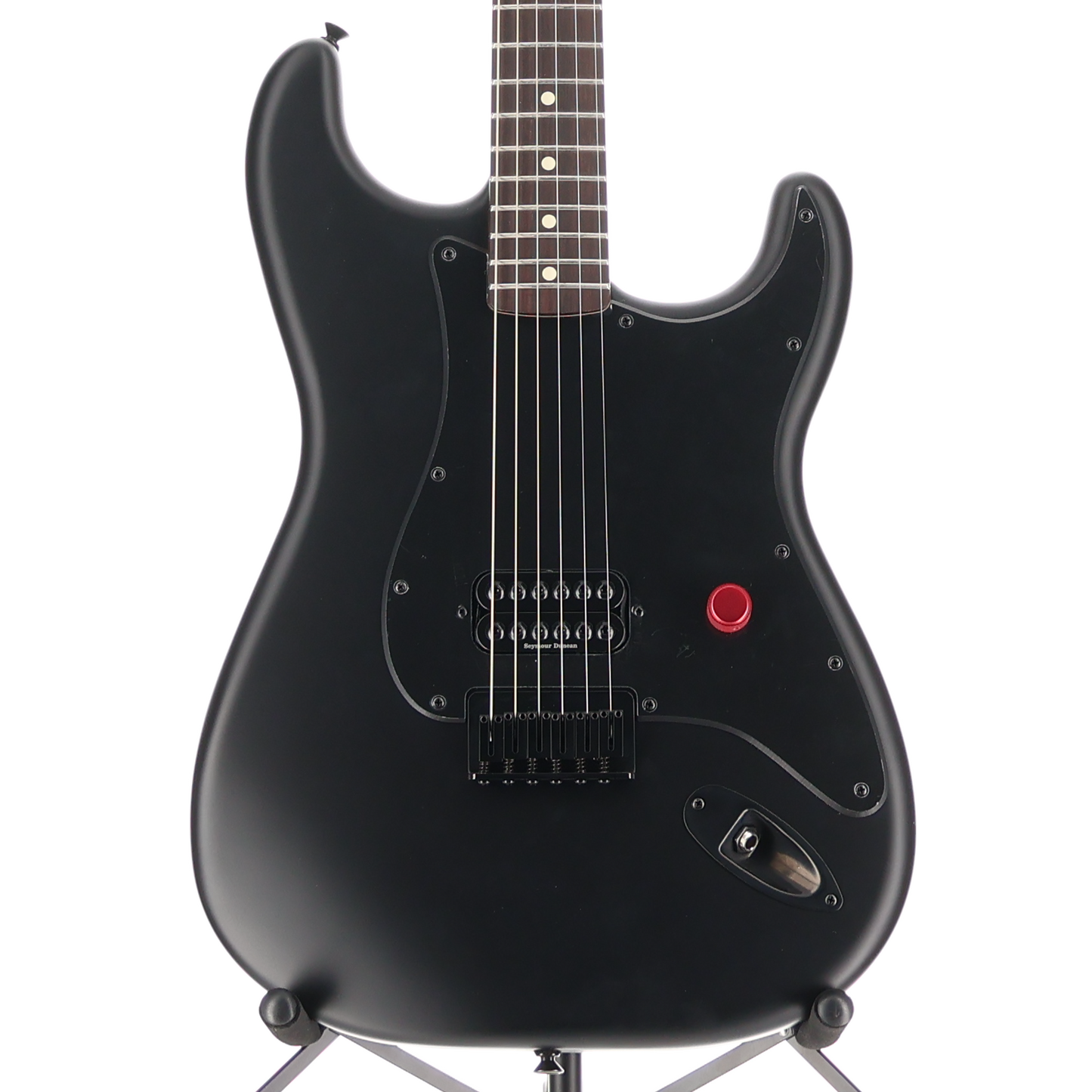 Fender To The Stars Tom Delonge Stratocaster, Black Satin, Plays Great (D8)(24527) (24527)