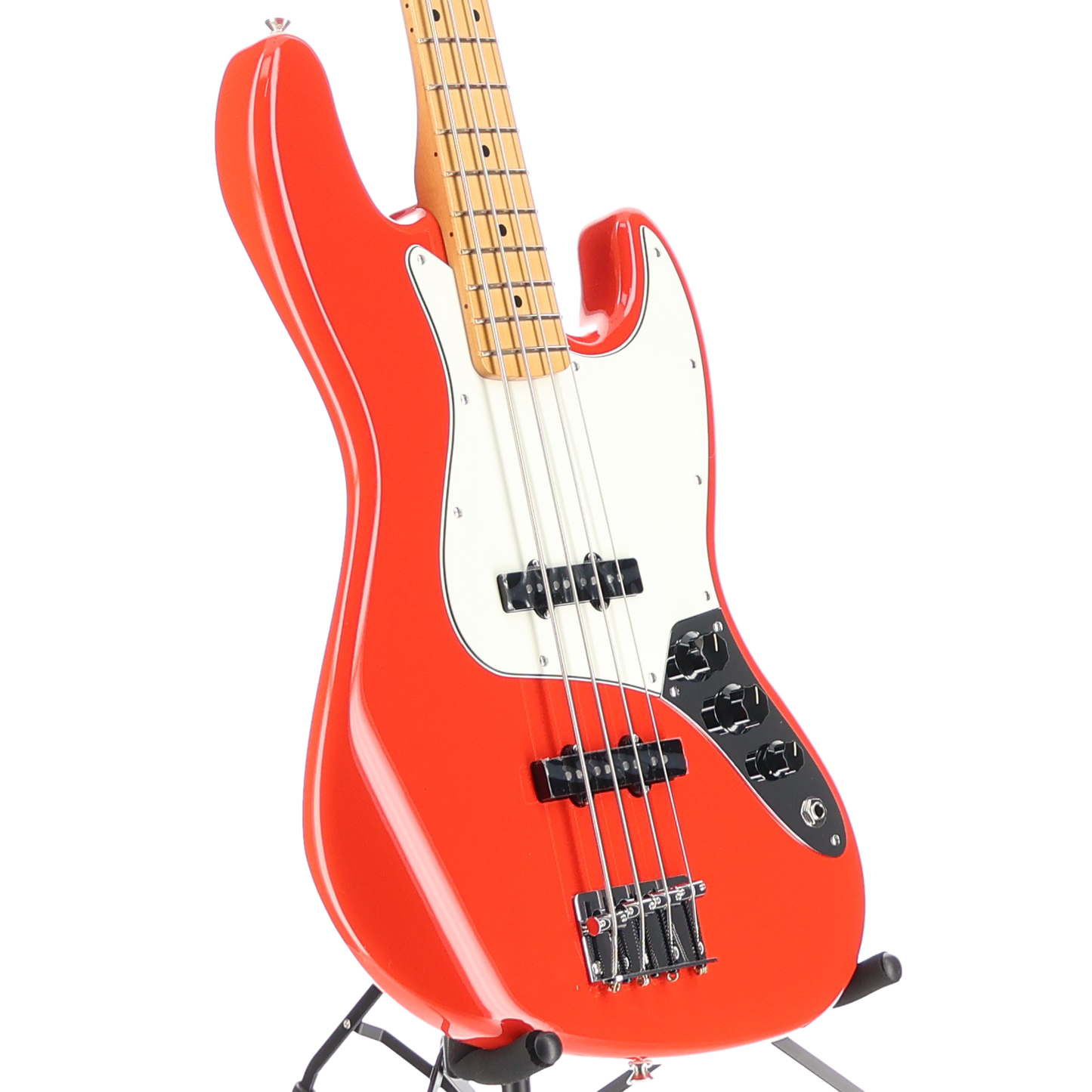 Fender Player II Jazz Bass, Maple Fingerboard, Coral Red (B11) (24713)