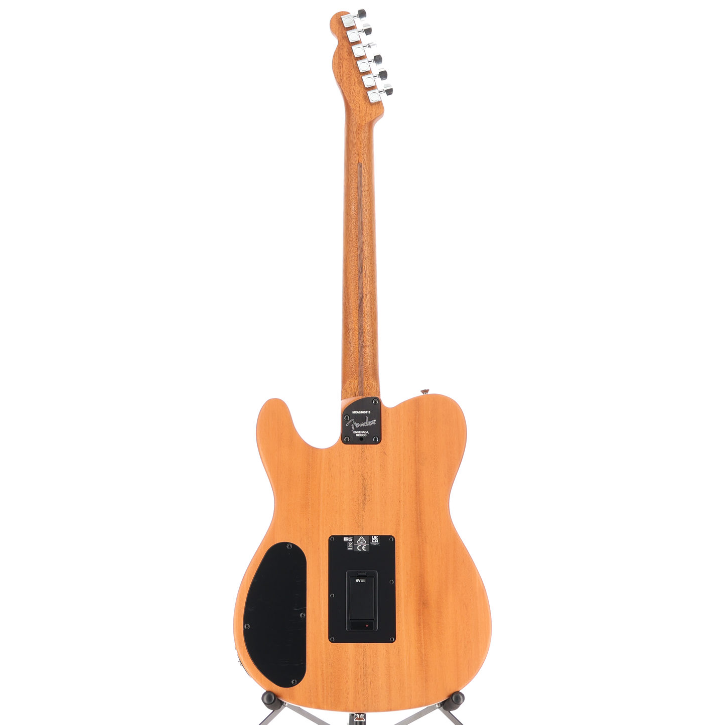 Fender Acoustasonic Player Telecaster Guitar Rosewood Fingerboard Brushed Black (Q2) (03013)