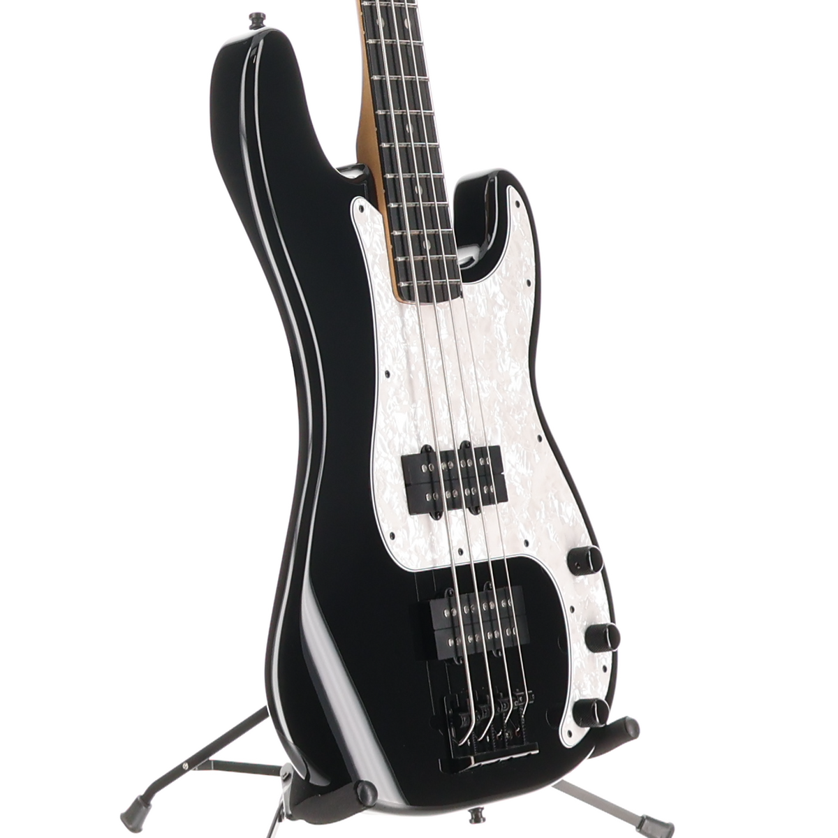 Fender Limited Edition Player Fusion Precision Bass HH, Ebony Fingerboard, Black (S12) (15028)