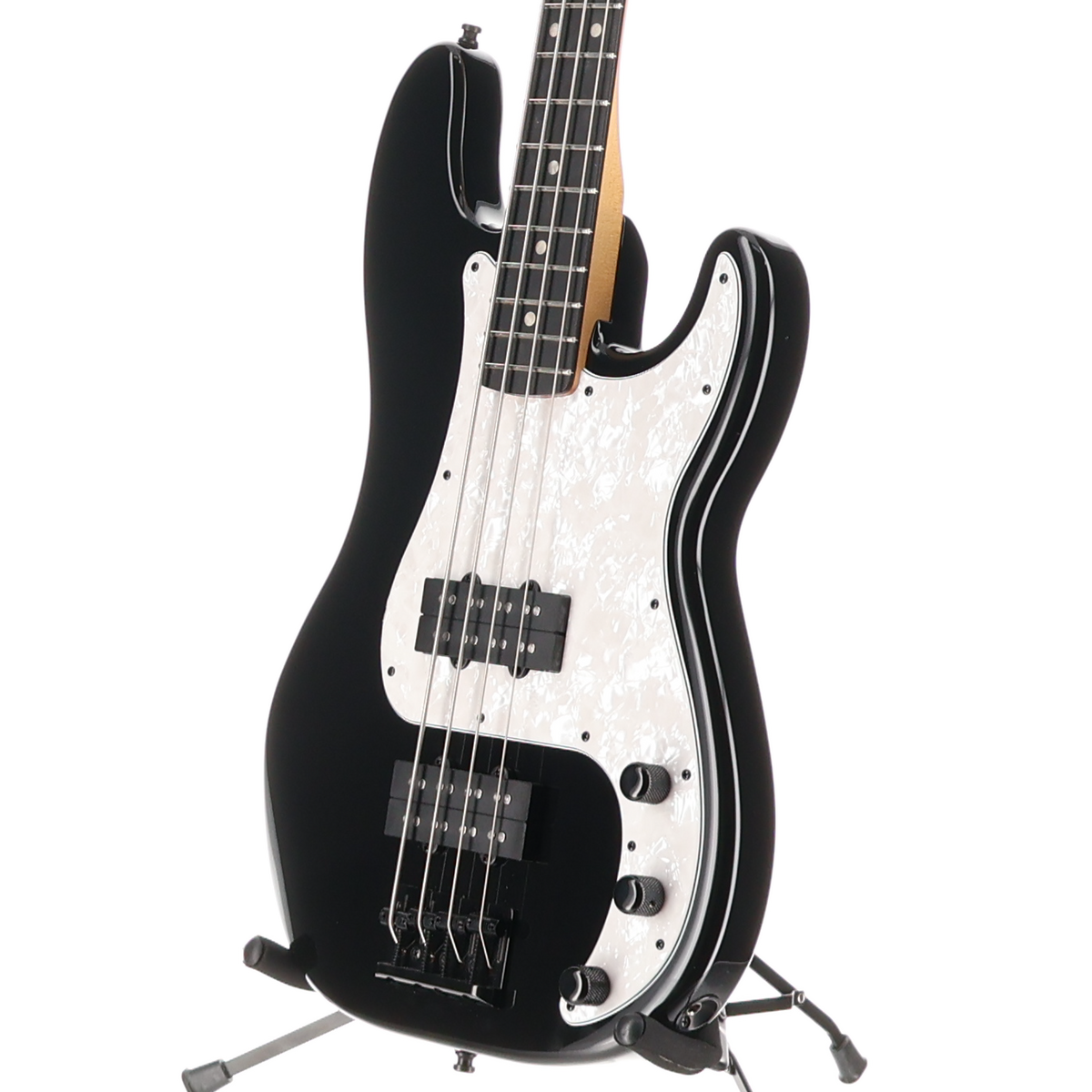 Fender Limited Edition Player Fusion Precision Bass HH, Ebony Fingerboard, Black (S12) (15028)