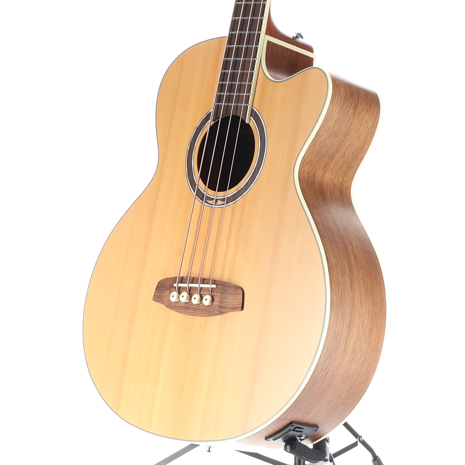Ortega Deep Series Medium Scale Solid Top Acoustic-Electric Bass (R3) (54089)
