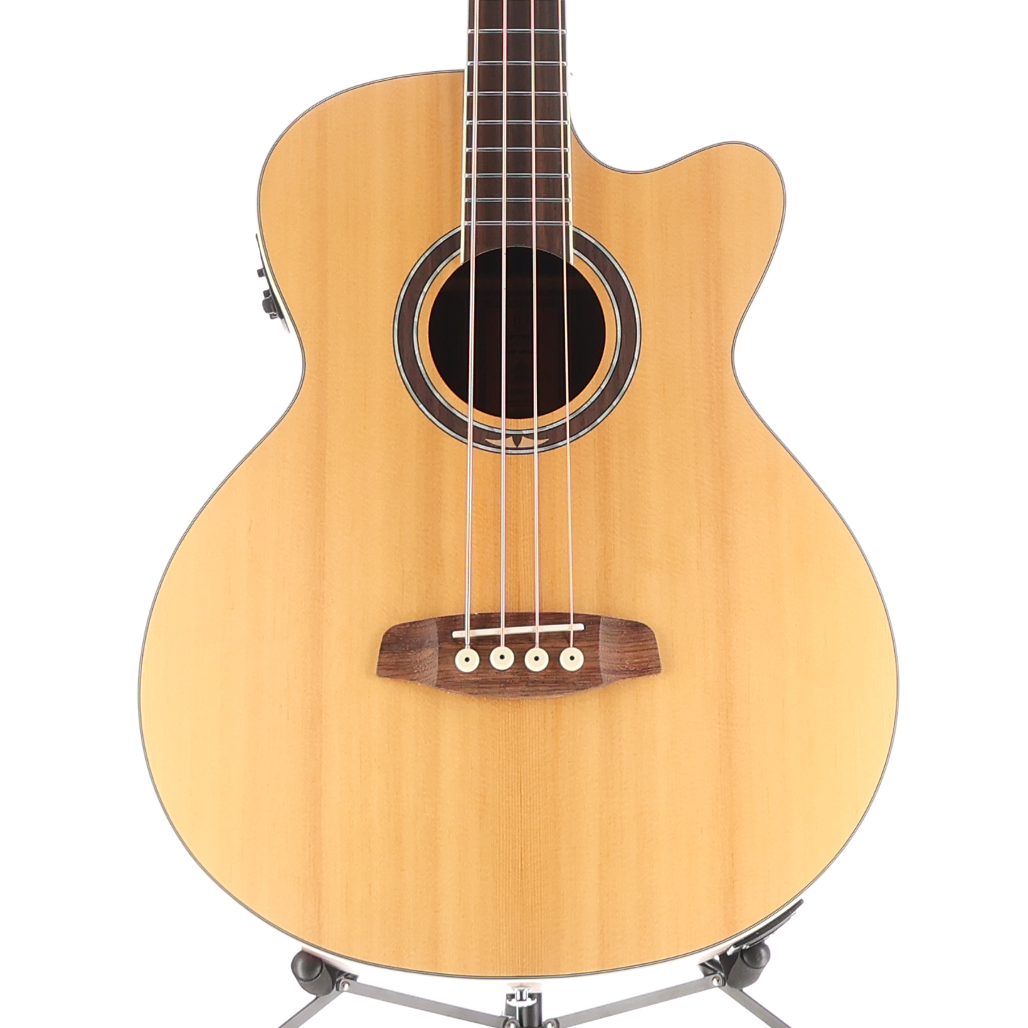 Ortega Deep Series Medium Scale Solid Top Acoustic-Electric Bass (R3) (54089)
