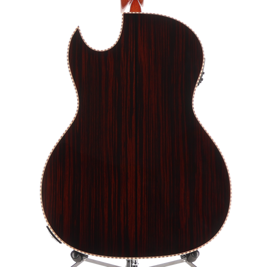 Oscar Schmidt Bajo Quinto A/E Quilt Sapele - Transparent Black (F9) (49083)