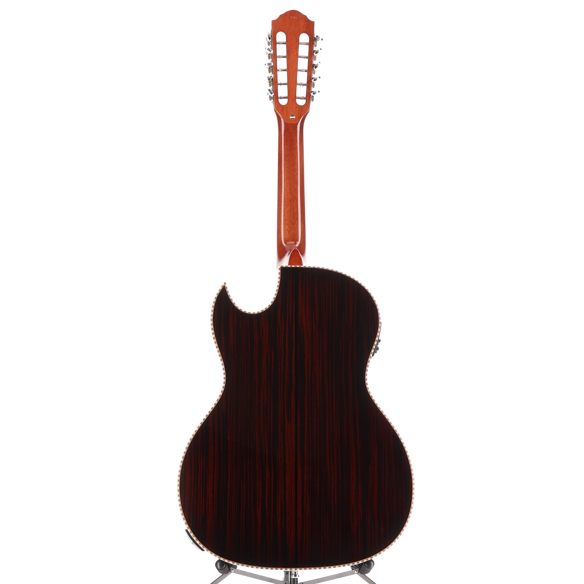 Oscar Schmidt Bajo Quinto A/E Quilt Sapele - Transparent Black (F9) (49083)