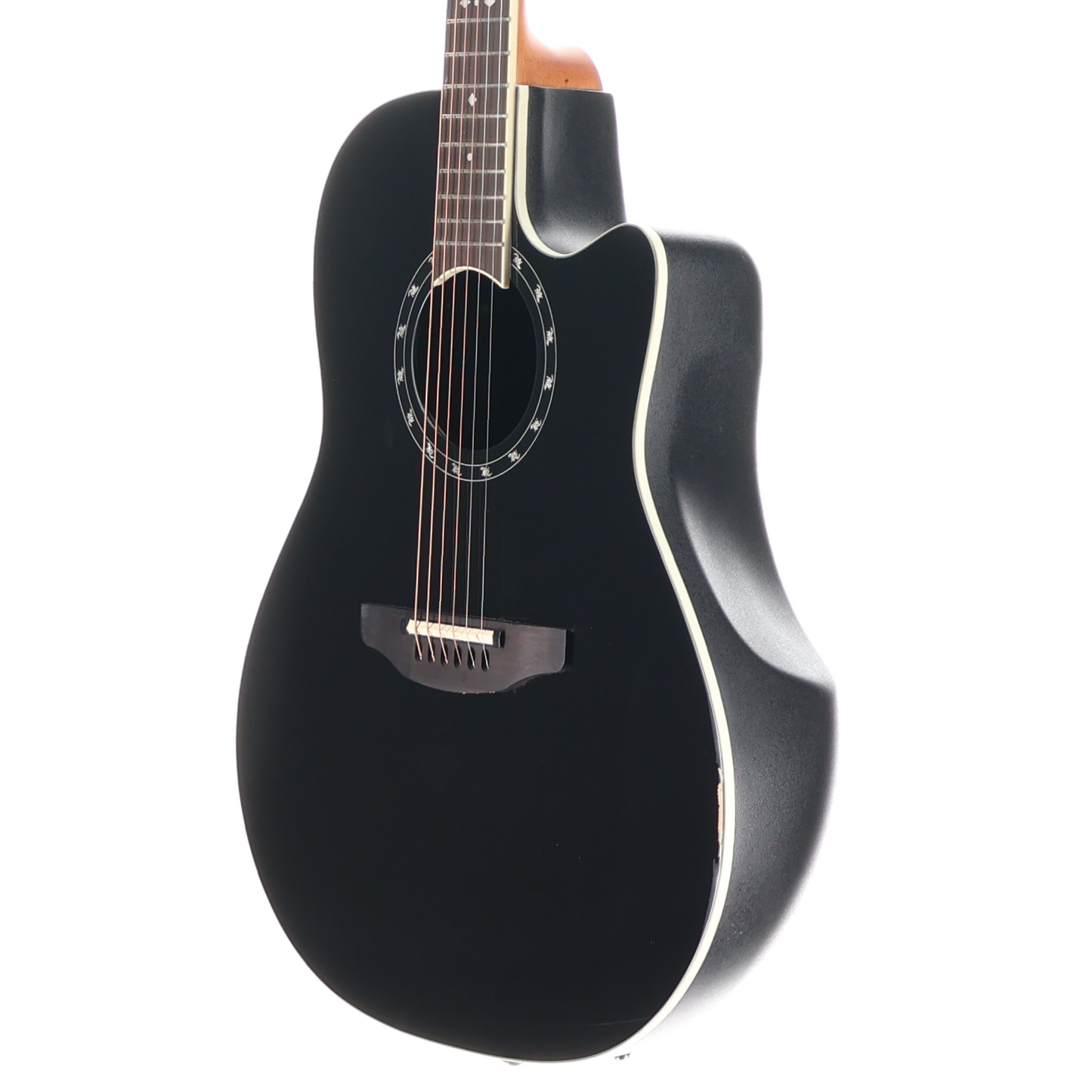 Ovation Pro Series Standard Balladeer E-Acoustic Guitar 2771AX-5, Black (I4) (91652)