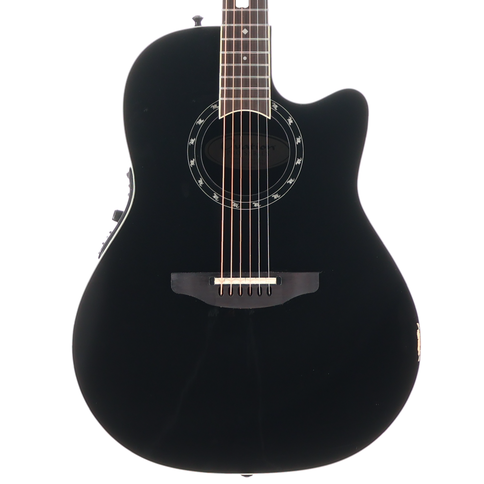 Ovation Pro Series Standard Balladeer E-Acoustic Guitar 2771AX-5, Black (I4) (91652)