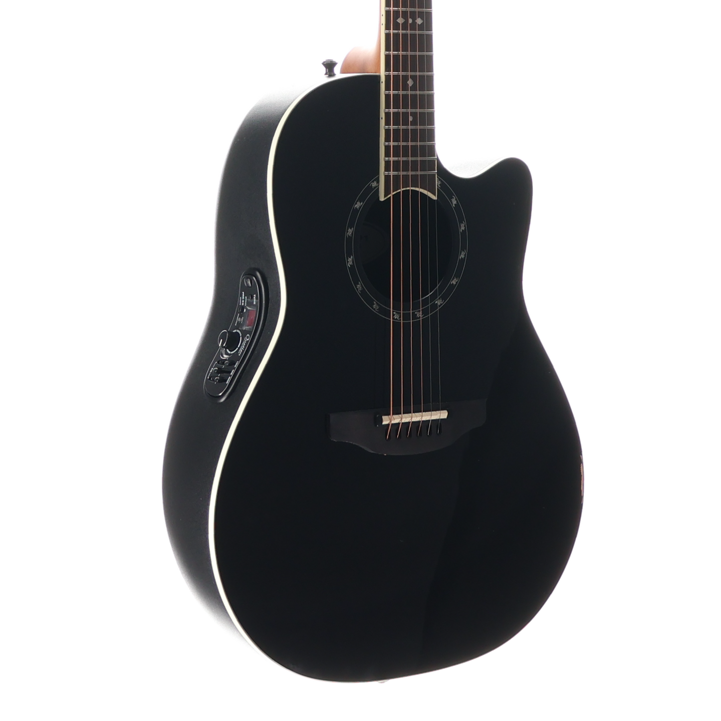 Ovation Pro Series Standard Balladeer E-Acoustic Guitar 2771AX-5, Black, Plays Great (SR) (91652)