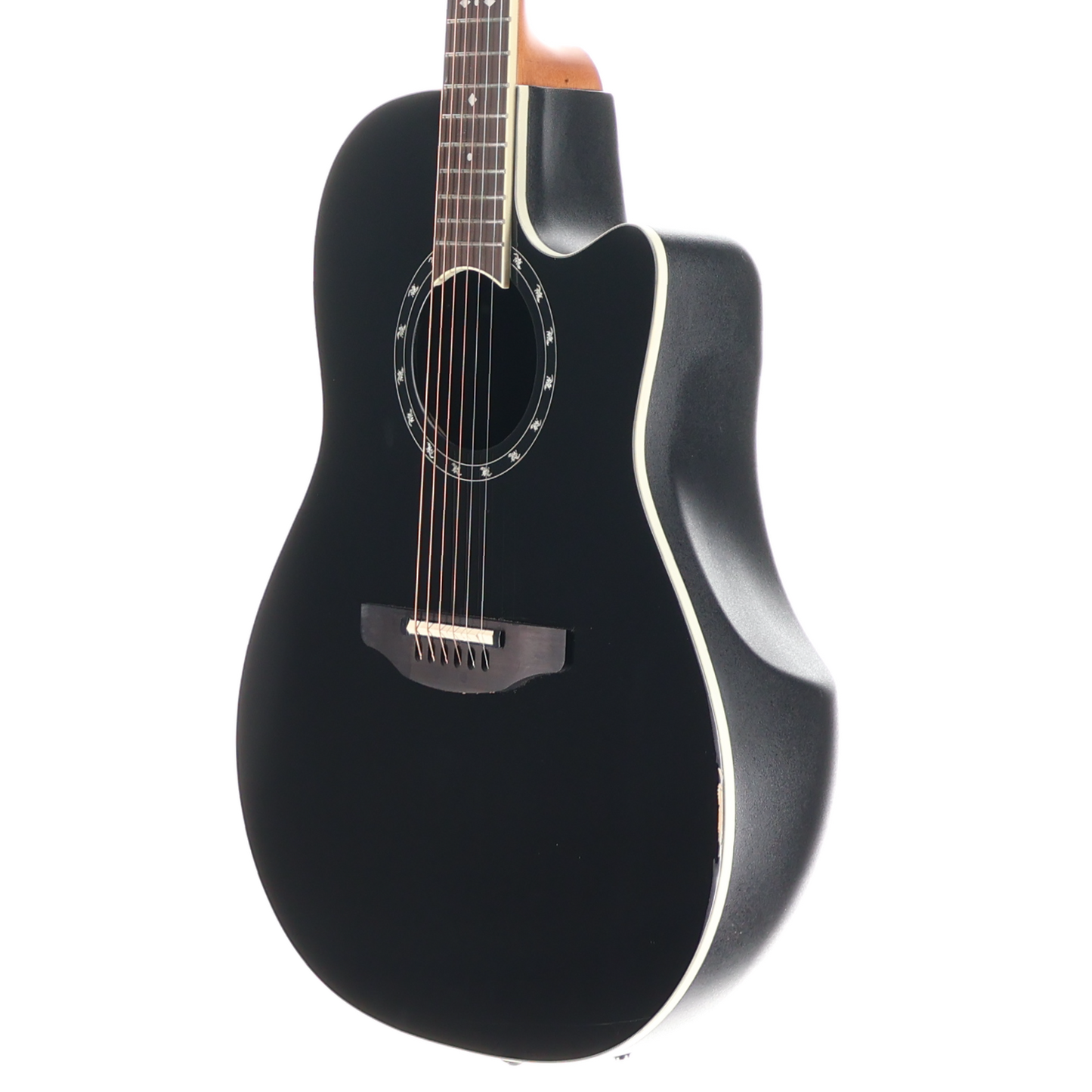 Ovation Pro Series Standard Balladeer E-Acoustic Guitar 2771AX-5, Black, Plays Great (SR) (91652)