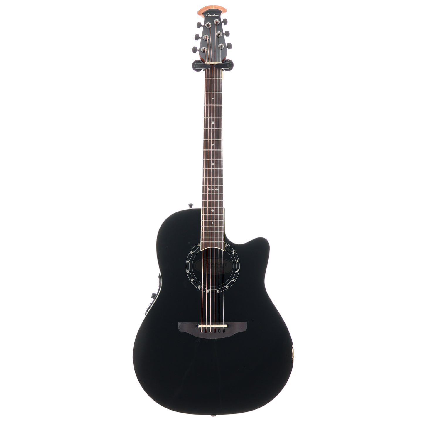 Ovation Pro Series Standard Balladeer E-Acoustic Guitar 2771AX-5, Black, Plays Great (SR) (91652)