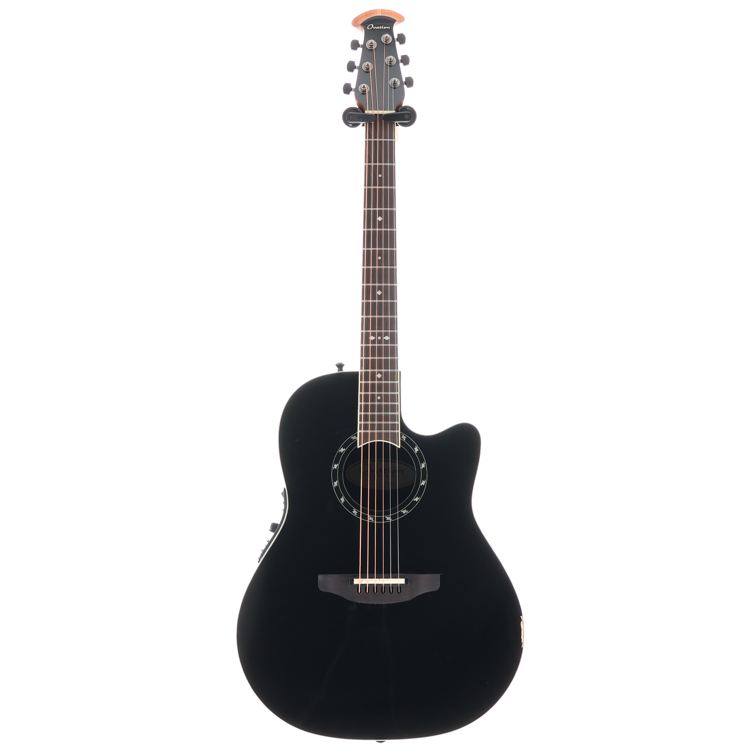 Ovation Pro Series Standard Balladeer E-Acoustic Guitar 2771AX-5, Black, Plays Great (SR) (91652)