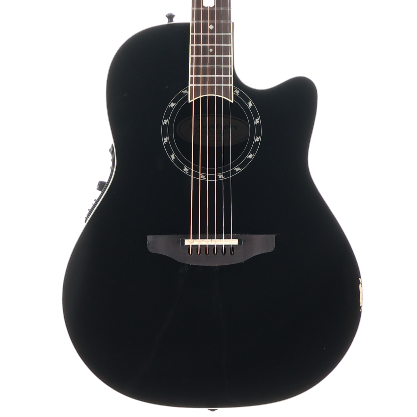 Ovation Pro Series Standard Balladeer E-Acoustic Guitar 2771AX-5, Black, Plays Great (SR) (91652)