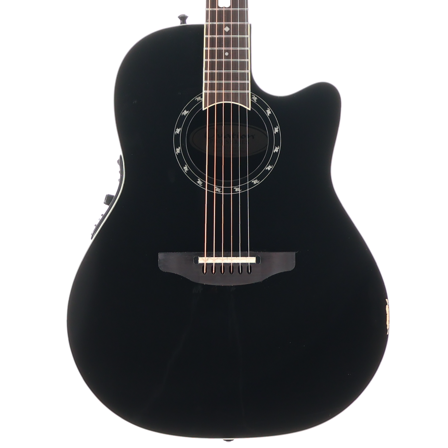 Ovation Pro Series Standard Balladeer E-Acoustic Guitar 2771AX-5, Black, Plays Great (SR) (91652)