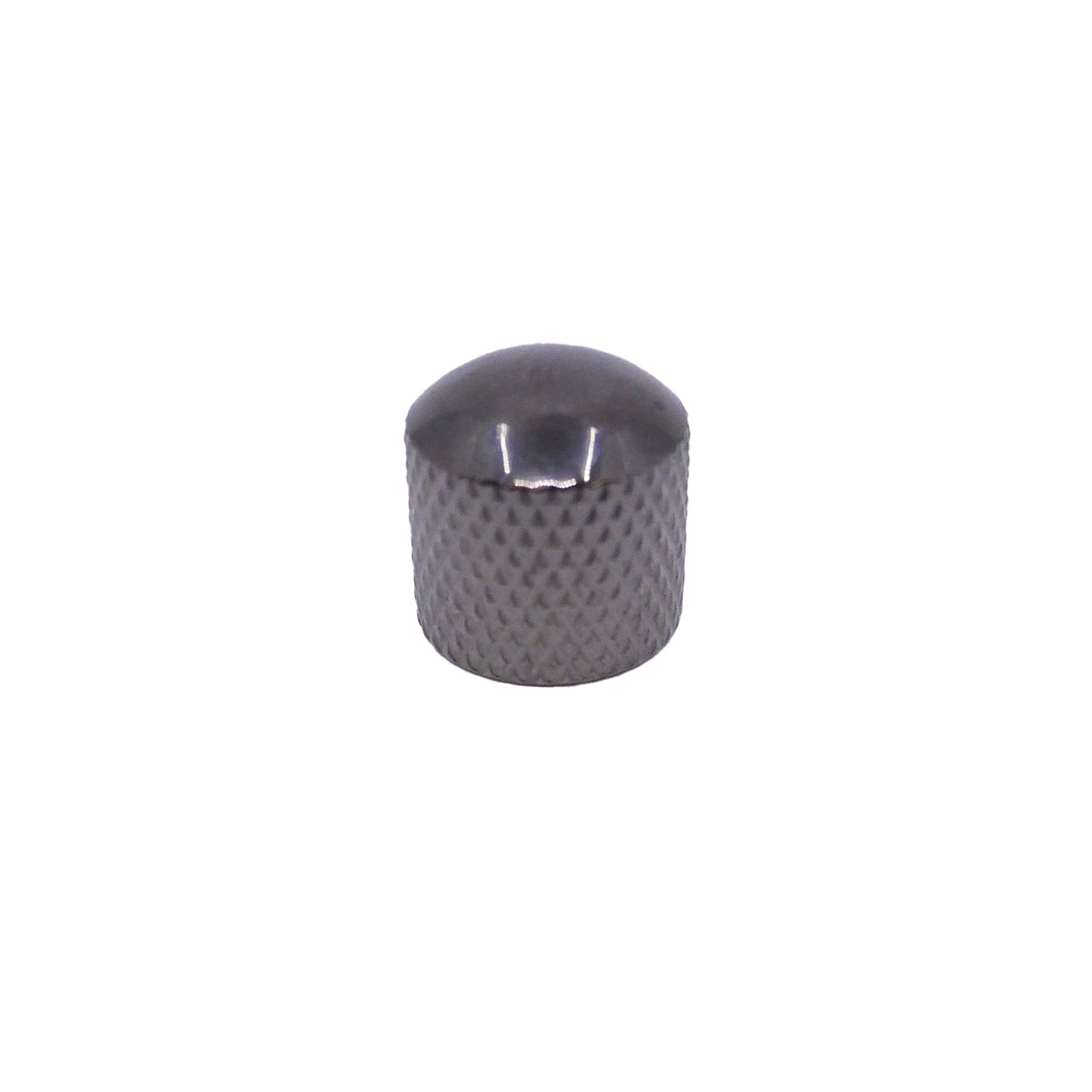 Smoked Chrome Solid Shaft Knurled Dome Knob (S5D1)