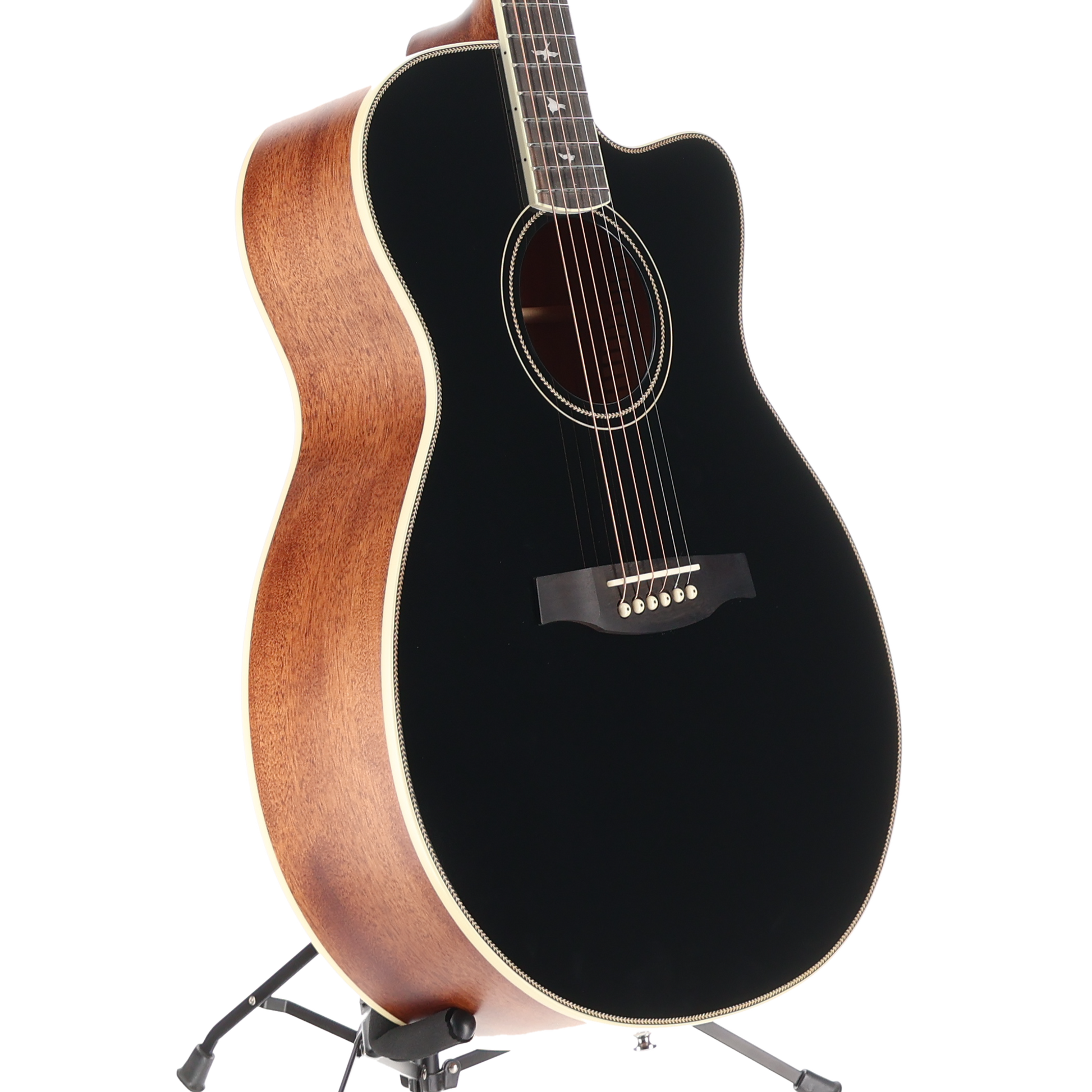 PRS SE A20E Angelus Cutaway Acoustic Electric Guitar - Black (C9) (17648)